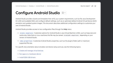 Configure Android Studio